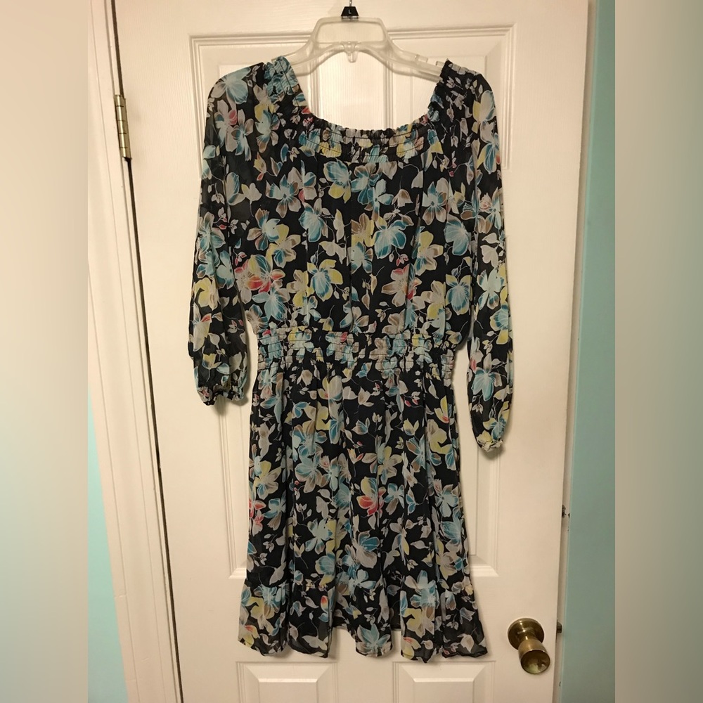 American Rag Black Floral Dress